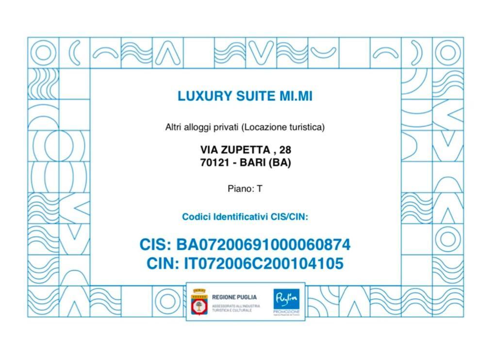 Luxury Suite Mimi Bari Eksteriør bilde